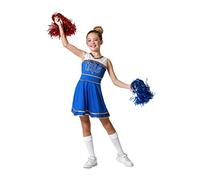 Atosa déguisement cheerleader bleu enfant filles 5 a 6 años