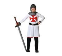 ATOSA déguisement chevalier croisé blanc et noir 10 a 12 años