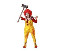 ATOSA déguisement clown halloween combinaison jaune fille 7 a 9 años