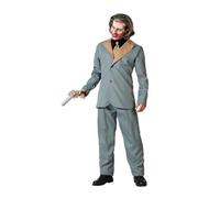 Atosa déguisement clown halloween gris avec cravate homme adulte XXL