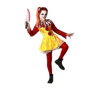 ATOSA déguisement clown halloween robe jaune fille 7 a 9 años