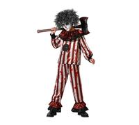 ATOSA déguisement clown halloween rouge t-shirt avec pantalon garçon 7 a 9 años