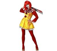 ATOSA déguisement clown jaune halloween femme adulte M