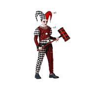 Atosa Harlequin Halloween Kids Costume Rouge 5-6 Years Enfants
