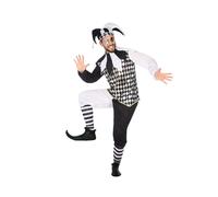 Atosa Déguisement Arlequin Blanc Enfants M