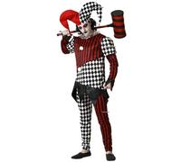 Atosa Déguisement D´arlequin Halloween Pour Homme