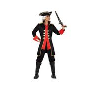 Atosa Costume Capitaine Pirate – Noir – Taille M/L – Enfants