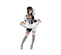 Atosa Déguisement Arlequin Blanc Taille XS
