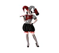 Atosa Déguisement Femme Bouffon Arlequin