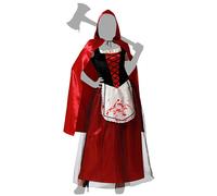 Atosa Déguisement De Femme Du Petit Chaperon Rouge Sanglant