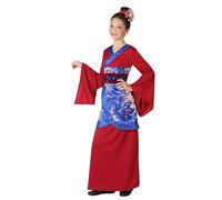 Atosa Déguisement Geisha Chinoise Polyester Rouge 7-9 ans
