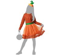 Atosa Déguisement De Fille Citrouille