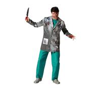 ATOSA | Déguisement de médecin de sang Homme adulte | Médecin, Chirurgien| Costumes d’horreur pour Halloween, Carnaval, Soirées à thème | Comprend un peignoir | Confortable, amusant et original | XS-S