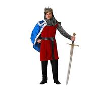 Atosa Déguisement de roi médiéval avec image de grandeur et de noblesse, représentation théâtrale, monarque, pouvoir et autorité