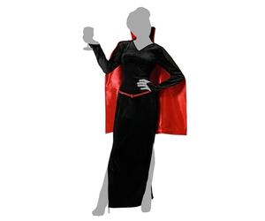 Atosa déguisement de vampire avec cape noire femme adulte XS