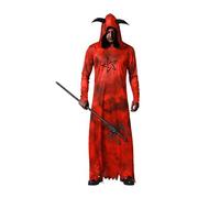 ATOSA déguisement démon rouge tunique avec capuchon homme adulte XS