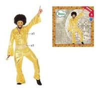 ATOSA Déguisement Disco 1980 - Homme - Jaune Doré Dorée G
