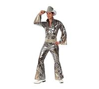 Déguisement pour Adultes Disco Argent Taille XS/S Blanc