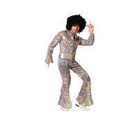 Atosa Déguisement Homme Disco Multicouleur