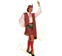 Atosa Déguisement écossais pour femme et adulte Taille unique. Comprend : robe, bandeau, bonnet et couvre-jambes.