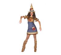 Atosa Scarecrow Costume Doré M-L Enfants