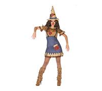 Atosa Scarecrow Costume Doré XS-S Enfants
