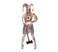 Déguisement Femme Arlequin Ensanglanté Blanc G