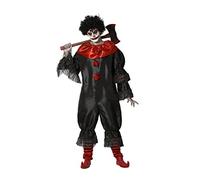 Atosa Déguisement Homme Clown Noir Tueur