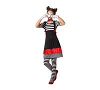 Atosa Déguisement mime pour filles Taille 10-12 ans Multicolore