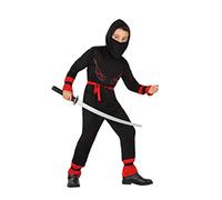 Déguisement enfant Ninja rouge en 5/6 ans Taille:T4 - 10/12ans - XL