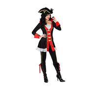 Atosa Costume de pirate rouge Enfants XS-S
