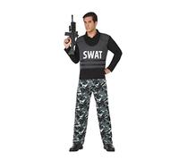 Atosa Police Swat Camouflage Costume Noir M-L