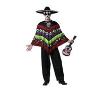 ATOSA déguisement poncho squelette homme adulte TALLA ÚNICA