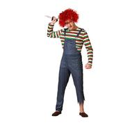 Atosa déguisement poupée halloween multicolore avec combinaison homme adulte XL