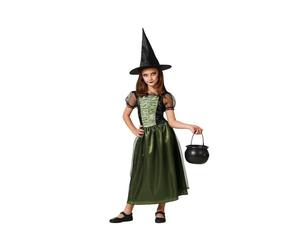 ATOSA déguisement sorcière verte avec chapeau enfant 3 a 4 años