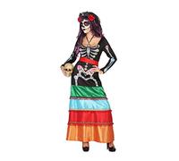 Atosa déguisement squelette mexicain femme adulte XS