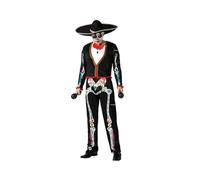 ATOSA déguisement squelette mexicain mariachi homme adulte XS