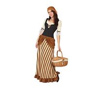 Déguisement Paysanne Femme - Taille: Xxl Marron
