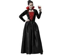 Atosa déguisement vampire noir élégant femme adulte M