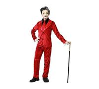 Déguisement Vampire Élégant Rouge Enfant - Taille: 3-4 Ans (98-115 Cm) Rouge