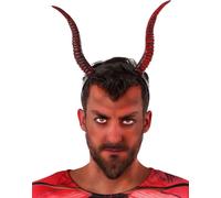 Atosa Diadème d'Halloween Rouge Rouge One Size