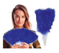 Atosa Eventail Plumes Bleu