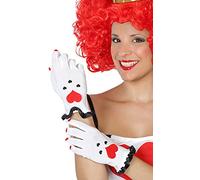 ATOSA gants coeurs blancs