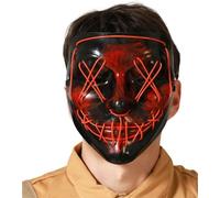 Atosa Halloween Masque léger Rouge Rouge One Size