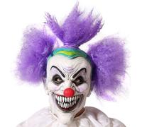 Atosa Latex Halloween Clown-violet Hair Masque Rosa Rosa Taille unique