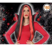 Atosa Lea Morena Perruque Longue Vampiresa Rouge Rouge Taille Unique