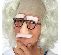 ATOSA lunettes avec nez et moustache blancs scientific