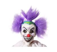 Atosa Latex Halloween Clown-violet Hair Masque Rosa Rosa Taille unique