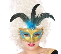 Atosa Masque Vénitien Turquoise