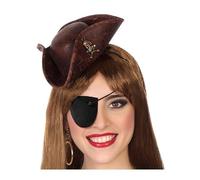 Atosa Mini Tricorne Marron de Pirate